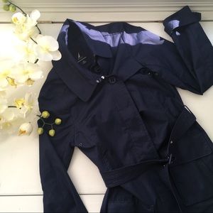 Nautica navy trench coat